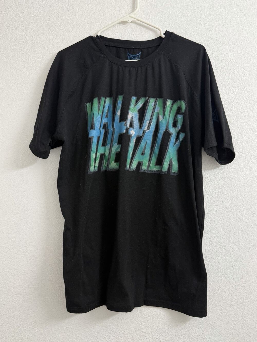 Tapout T Shirt Mens XL Black Walking The Talk Graphic Tee Workout Gym Training